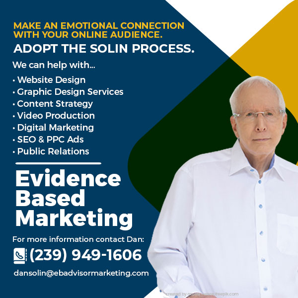 advertisement for evidence based marketing by Dan Solin